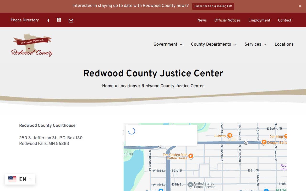 Redwood County court docket Justice Center and courthouse